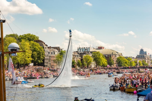 evjf amsterdam - flyboard à amsterdam