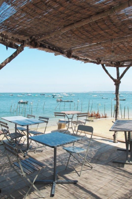 terrasse dun restaurant avec vue sur le port darcachon